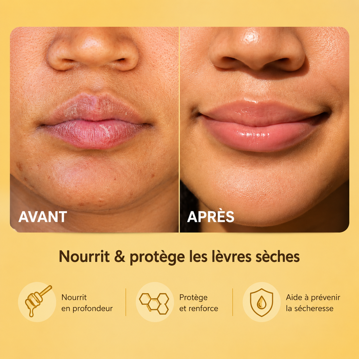 Baume MielGlow : Miel & Propolis Réparateur